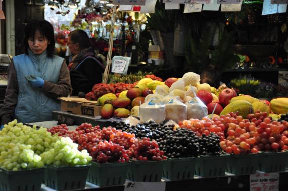 Granville Island Public Market, em Vancouver, no Canadá
